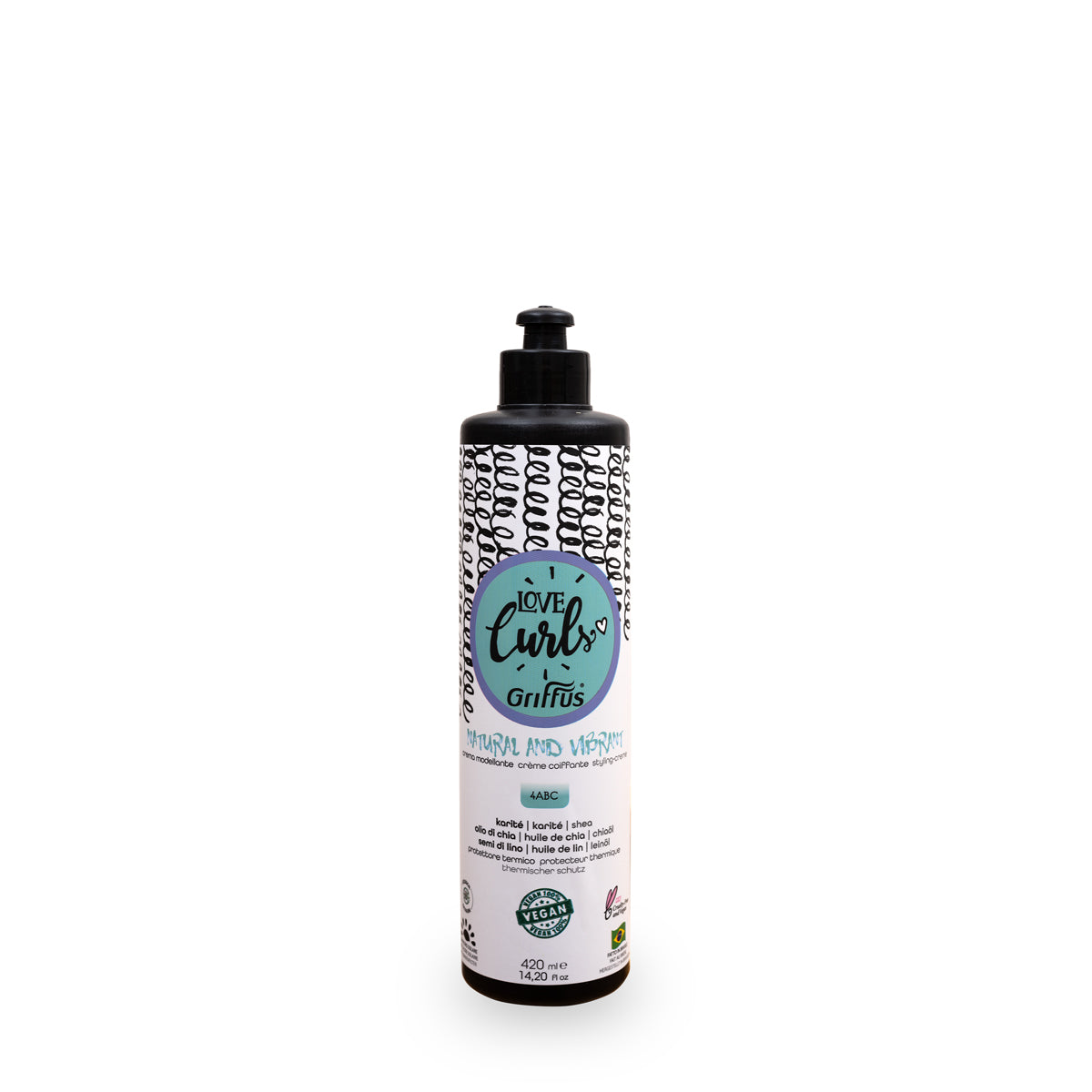 Natural & Vibrant Curls Styling Cream Coily Hair Love Curls Love Curls