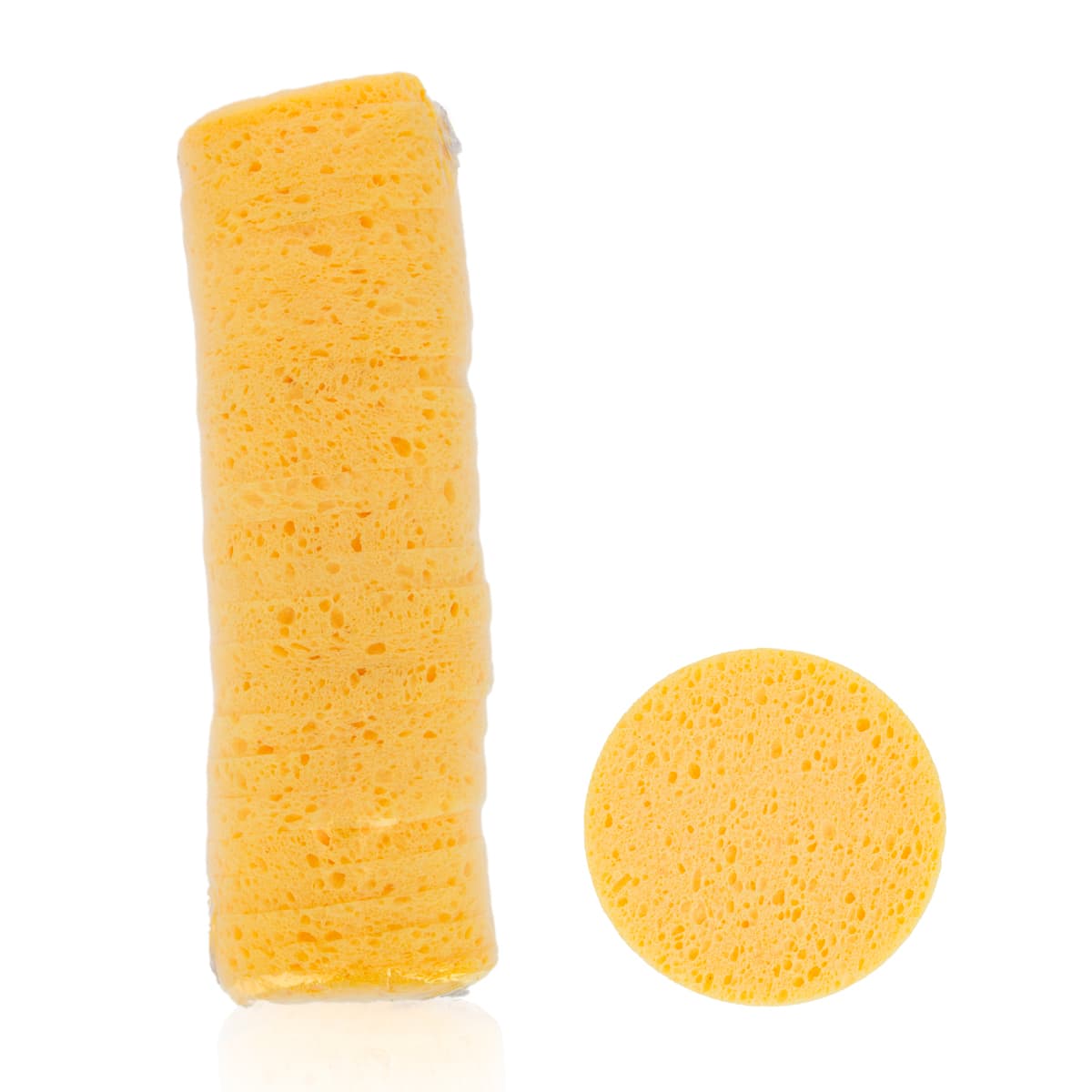 Round natural facial sponges x25