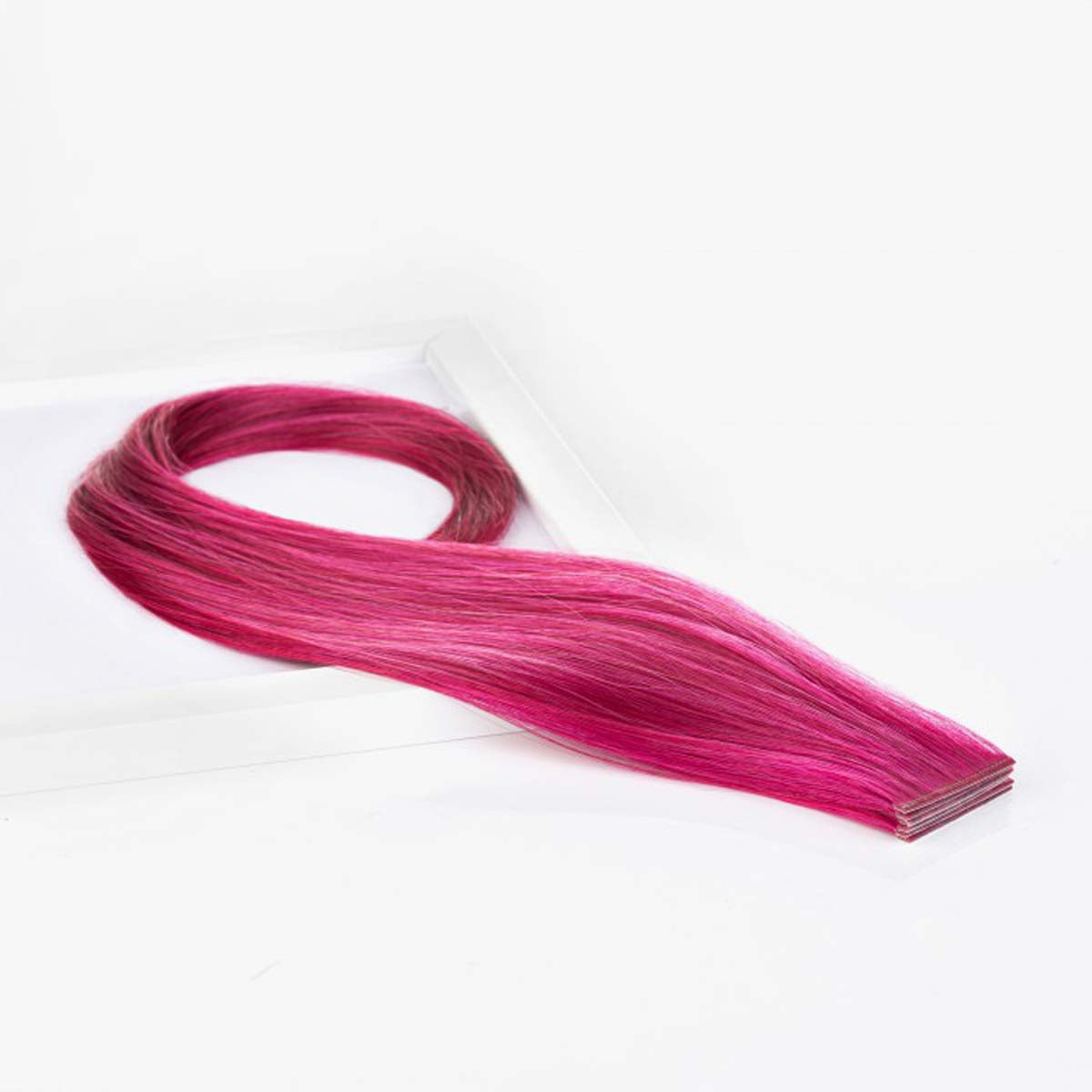 Invisible Adhesive Hair Extensions Crazy Colors 4cm Width X6 Strips 50/55cm
