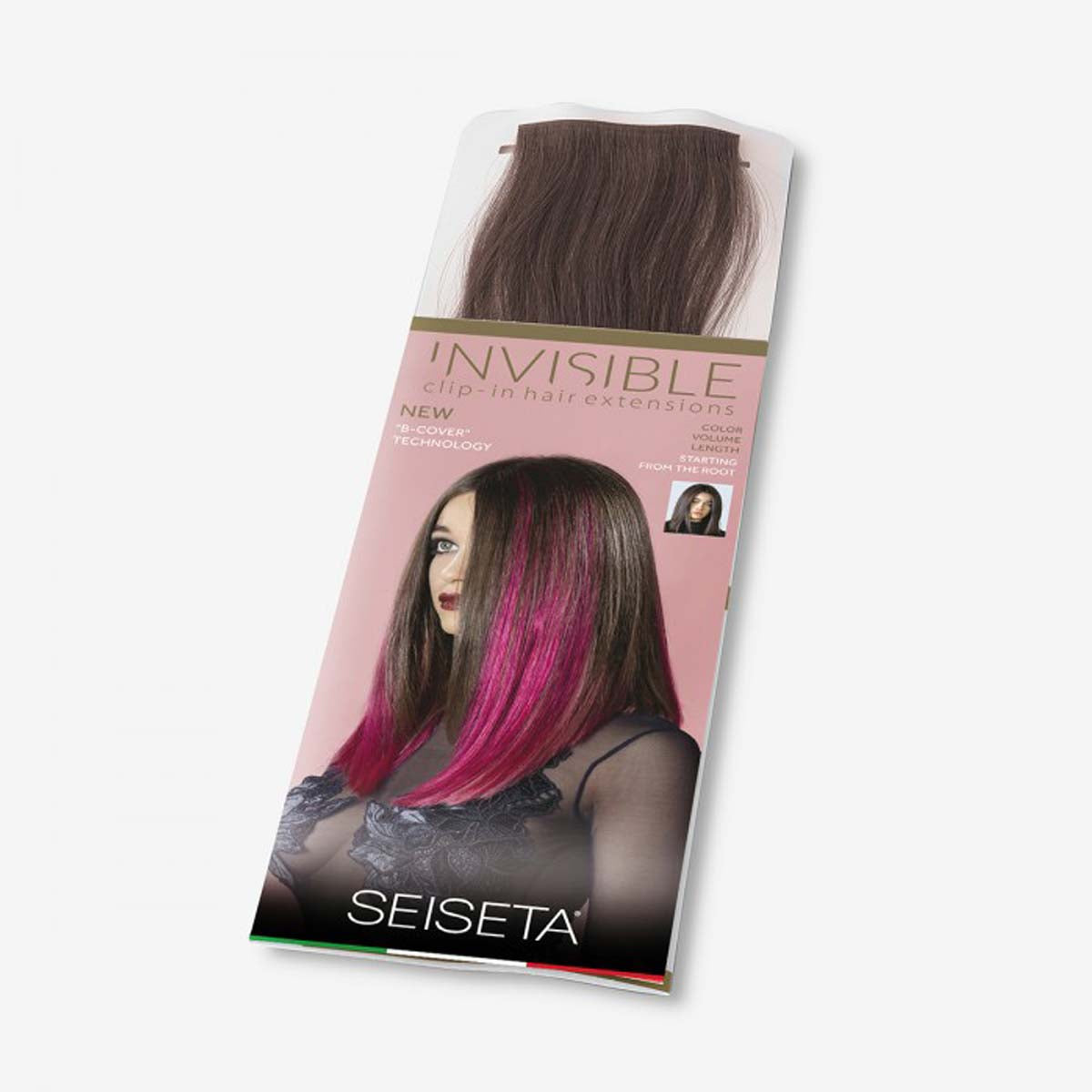 8cm Wide Invisible Clip-in Ombre Extensions 50/55cm