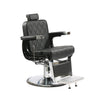 Fauteuil Barbier ASHER Noir Base Ronde Chromée