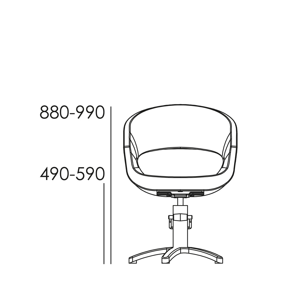 Fauteuil de coiffure Caruso