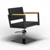 Fauteuil OCEAN B Noir Base Carrée Noire