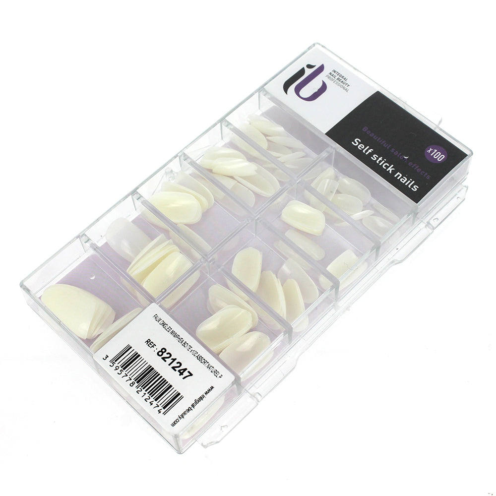 False nails water lily assorted sizes box x100