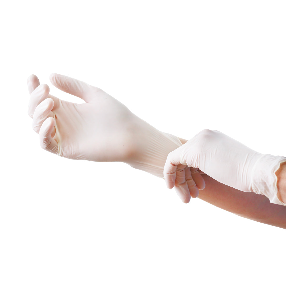 Powdered White Latex Gloves X100