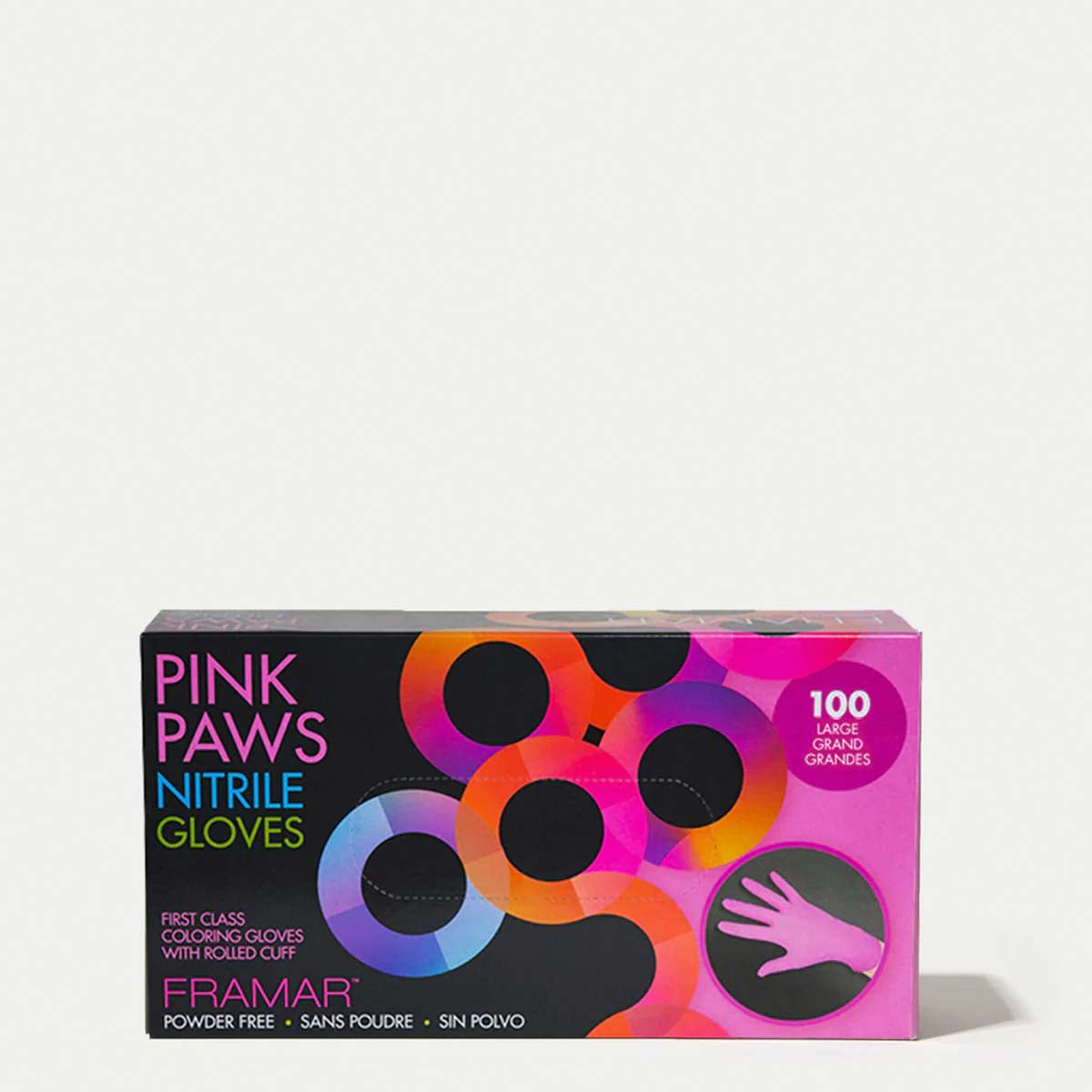PINK PAWS Nitrile Gloves X100