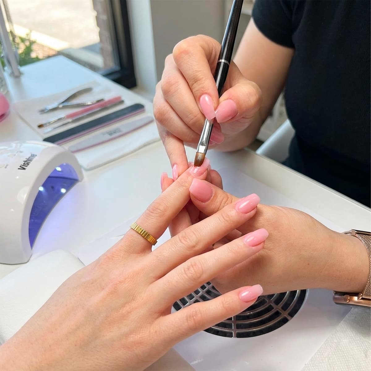 Gel UV & LED 3en1 Medium Transparent rose