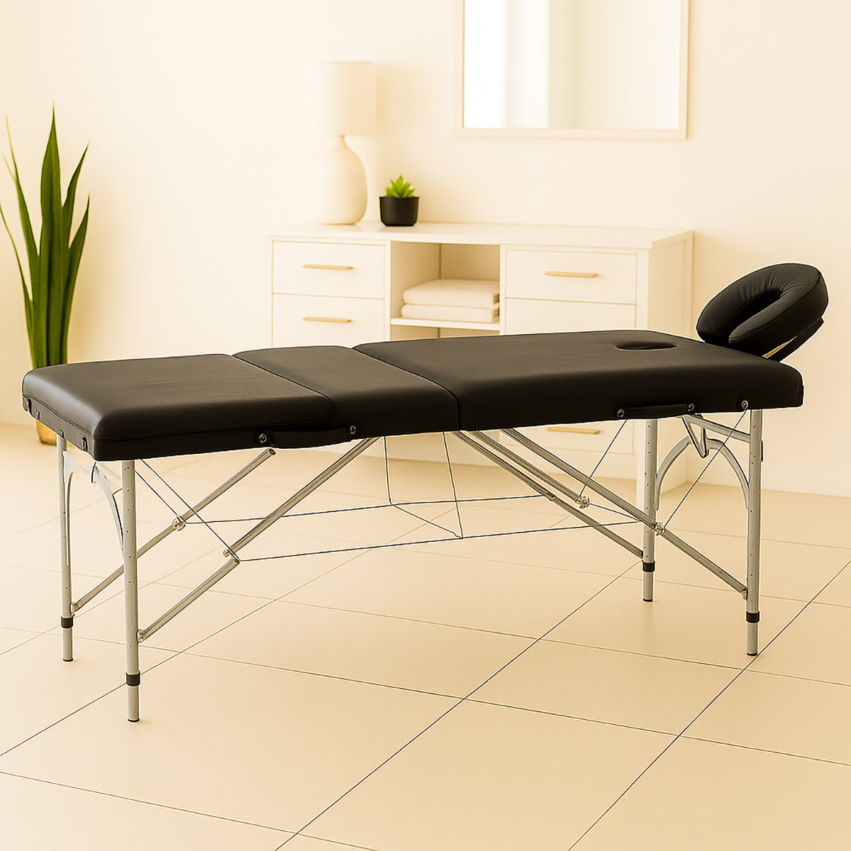 Table de Massage Vastis Noir Pliant