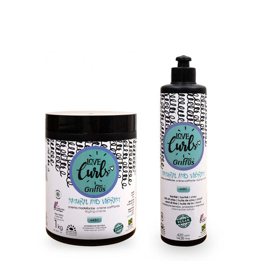 Crème Coiffante Natural & Vibrant Curls Cheveux Crépus Love Curls Love Curls