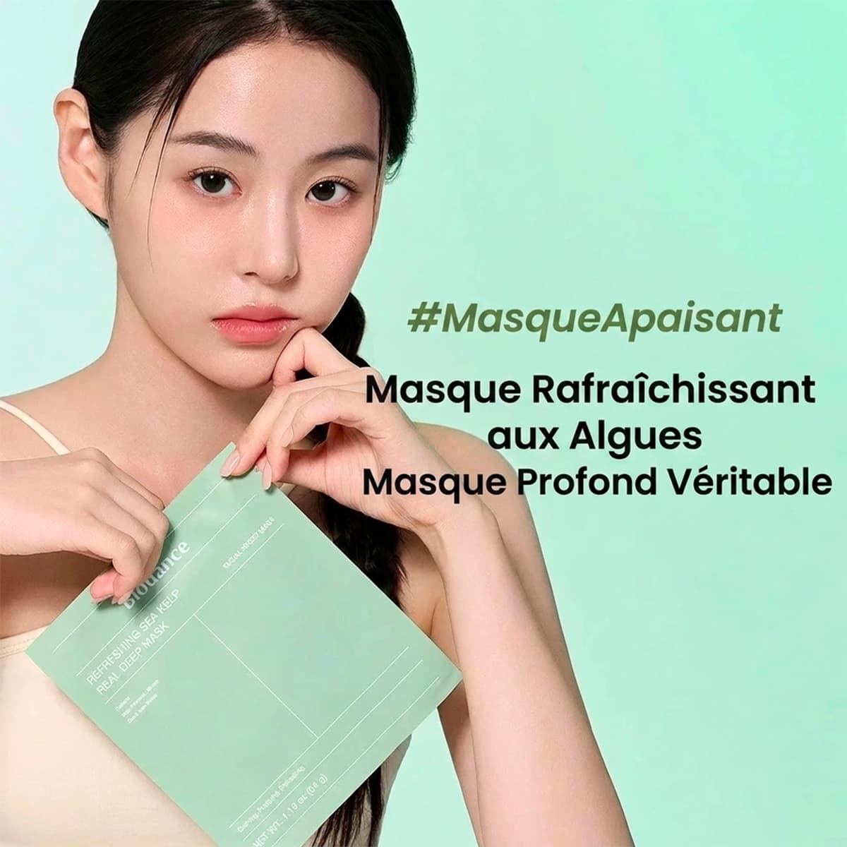 Masques Rafraîchissants Profonds aux Algues Marines (X4 Masques)