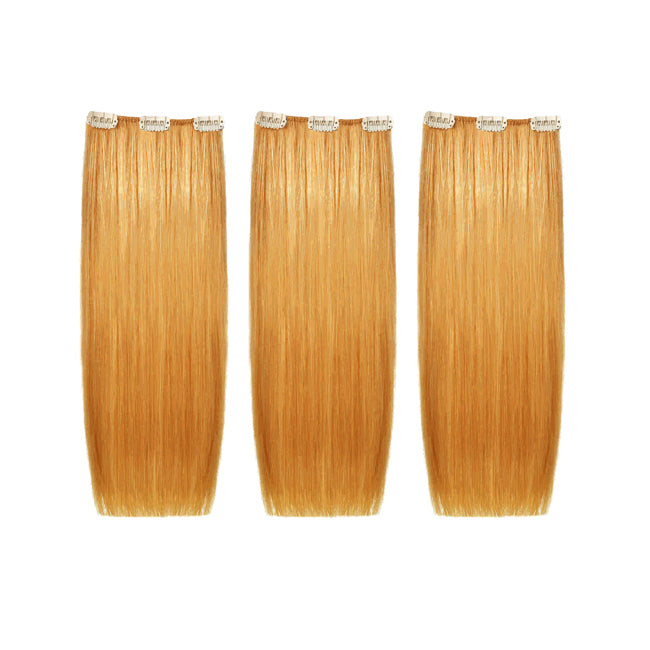 Easy 20 Natural Hair Clip-In Extensions, 3 Strips
