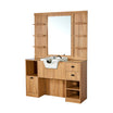 Meuble Barber Station OKE 2 avec Cuvette et Miroir avec Etagères