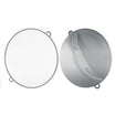 Extra-flat round hairdressing mirror