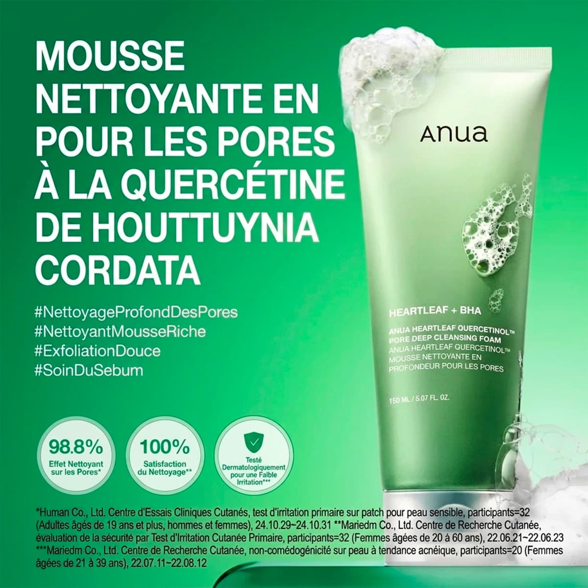 Mousse Nettoyante en Profondeur pour les Pores HEARTLEAF
