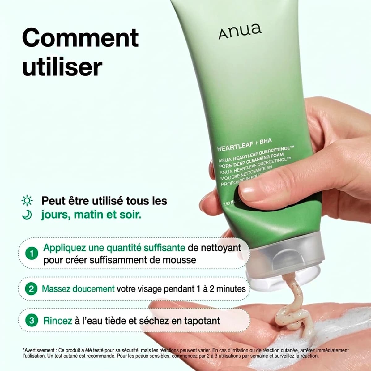 Mousse Nettoyante en Profondeur pour les Pores HEARTLEAF