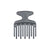 Double Teeth Plastic Afro Pick