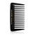 Black comb for curly hair ref 1049