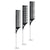 Black Metal Tail Comb X3