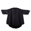 Brighton Black Polyester Dressing Gown with Sleeves