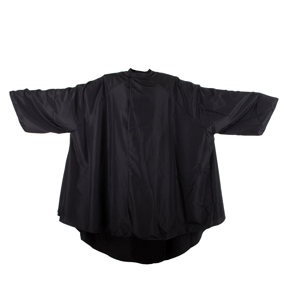 Brighton Black Polyester Dressing Gown with Sleeves
