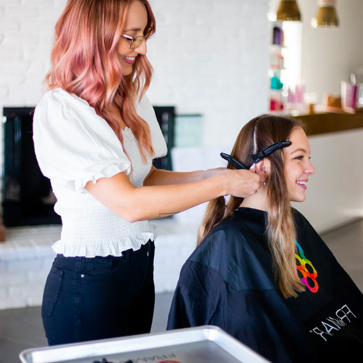 Pince Sépare-mèches Crocodile Noire x4