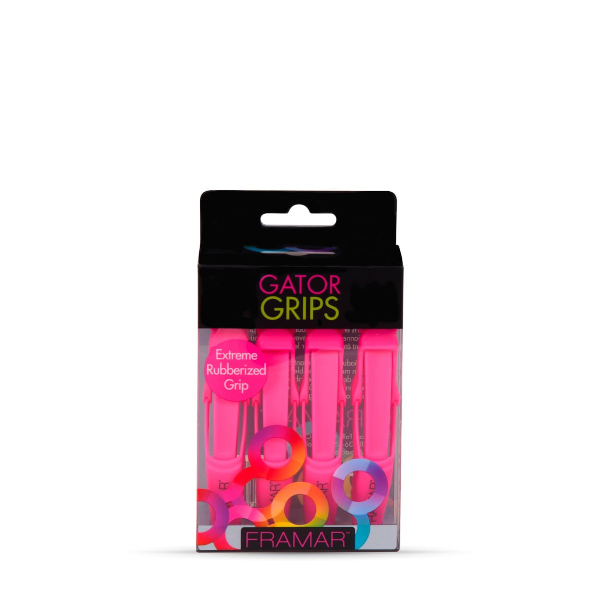 Pink Crocodile Sectioning Clips x4