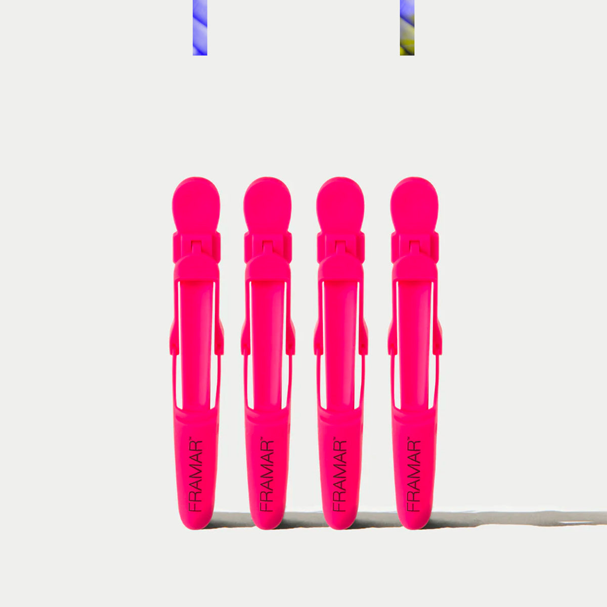 Pince Sépare-mèches Crocodile Rose x4