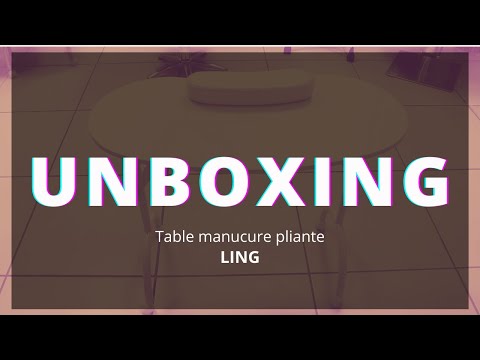 Table manucure pliante avec tiroir LING