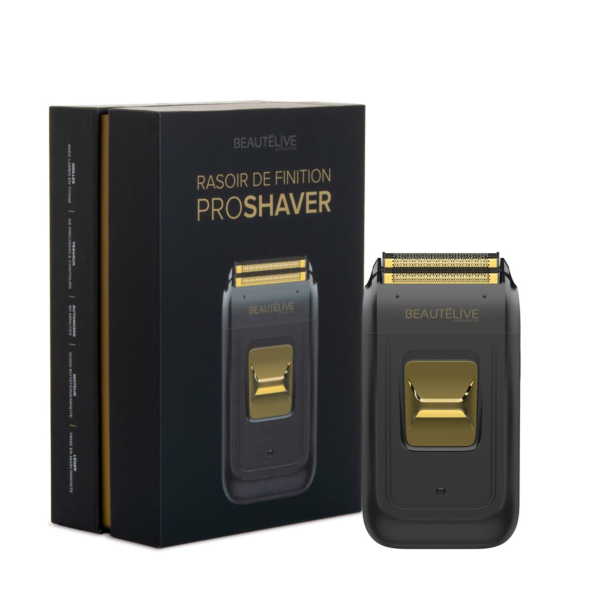 Black and Gold ProShaver Cordless Finishing Shaver