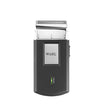 Black and silver travel razor