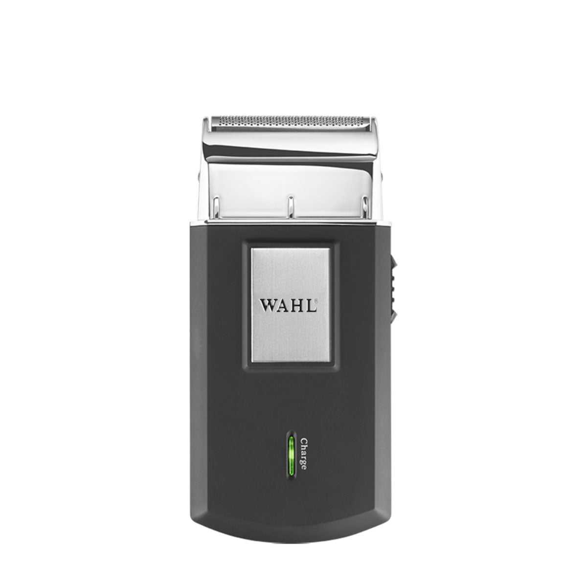 Black and silver travel razor