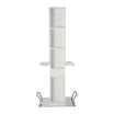 Hairdressing unit HELENE Central 2 seats Matte finish + footrests