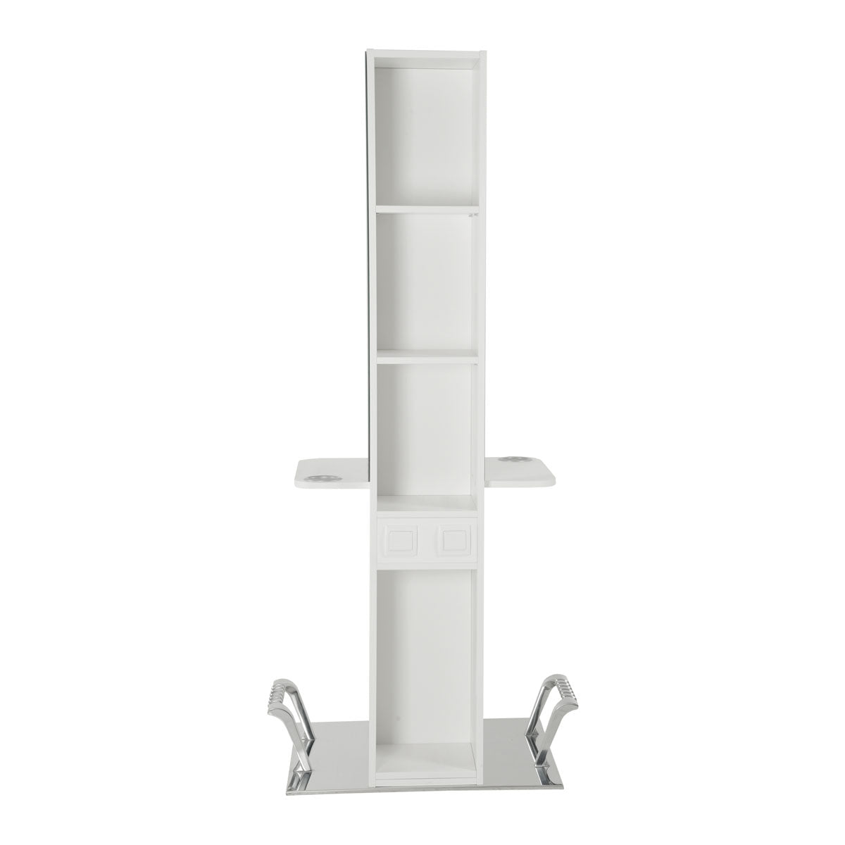 Hairdressing unit HELENE Central 2 seats Matte finish + footrests