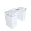 Table Manucure DISTAL 2 caissons Bois Blanc