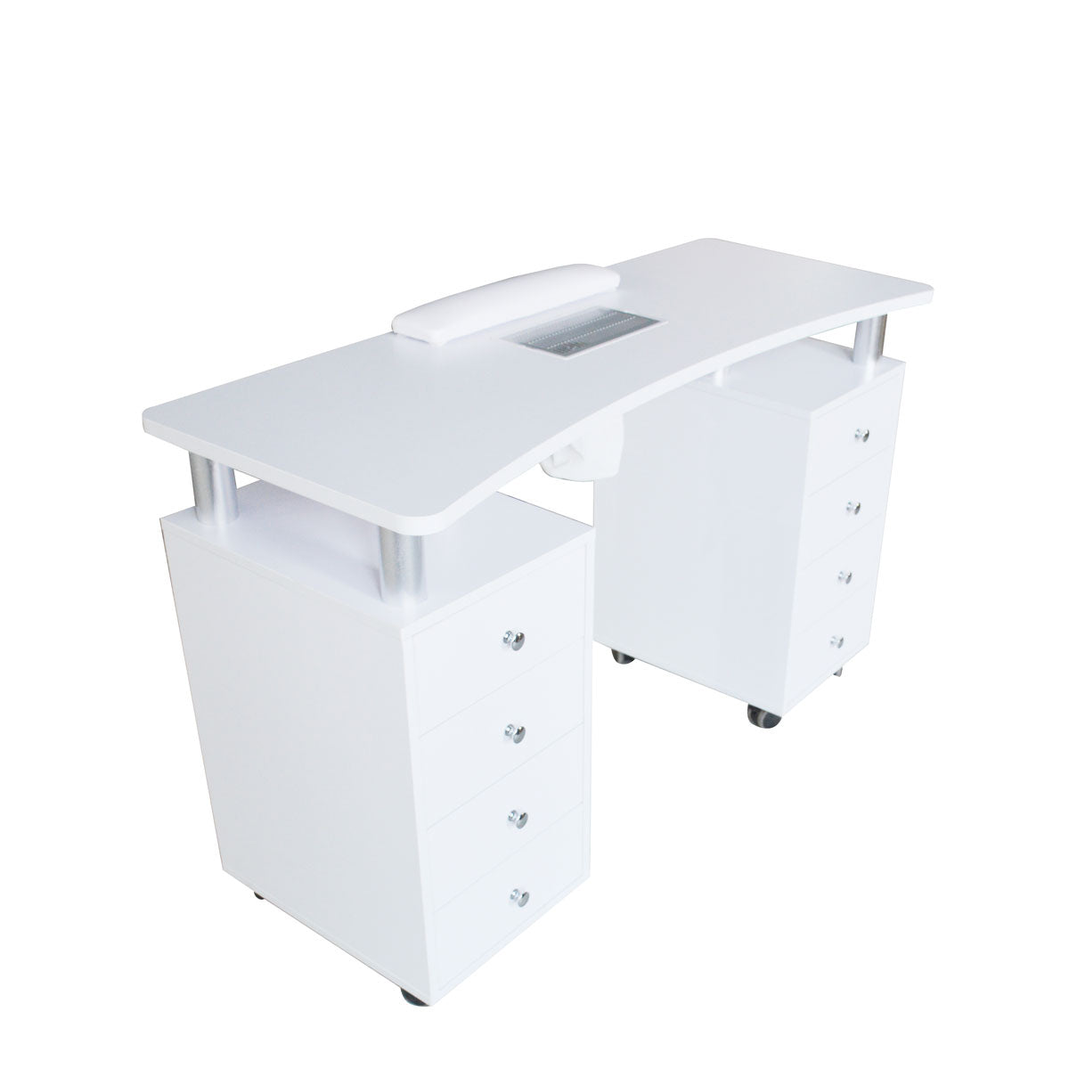 Table Manucure DISTAL 2 caissons Bois Blanc