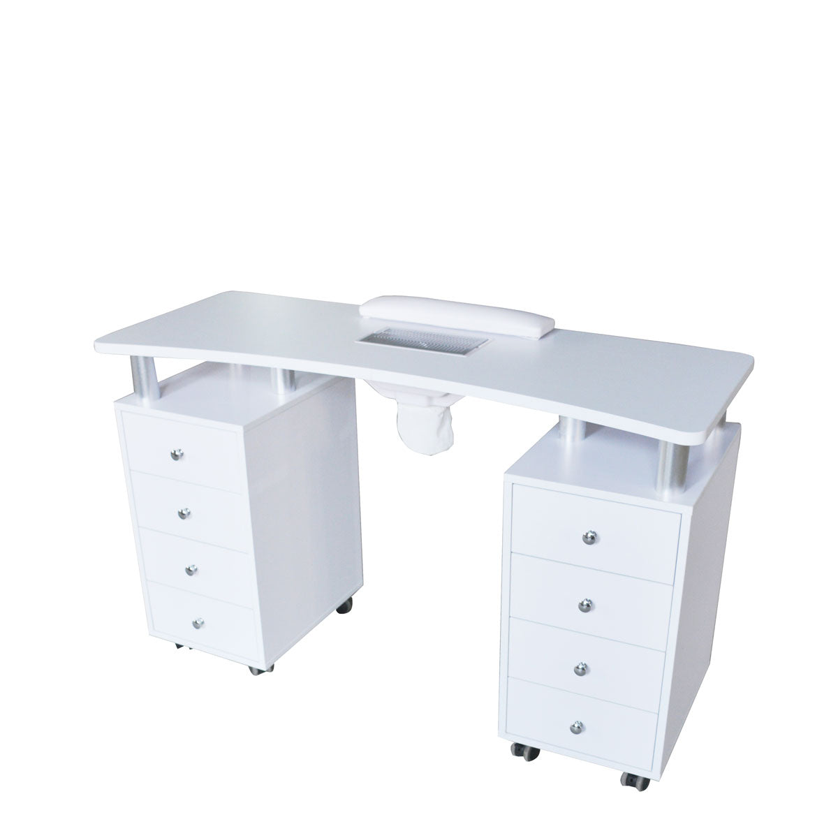 Table Manucure DISTAL 2 caissons Bois Blanc