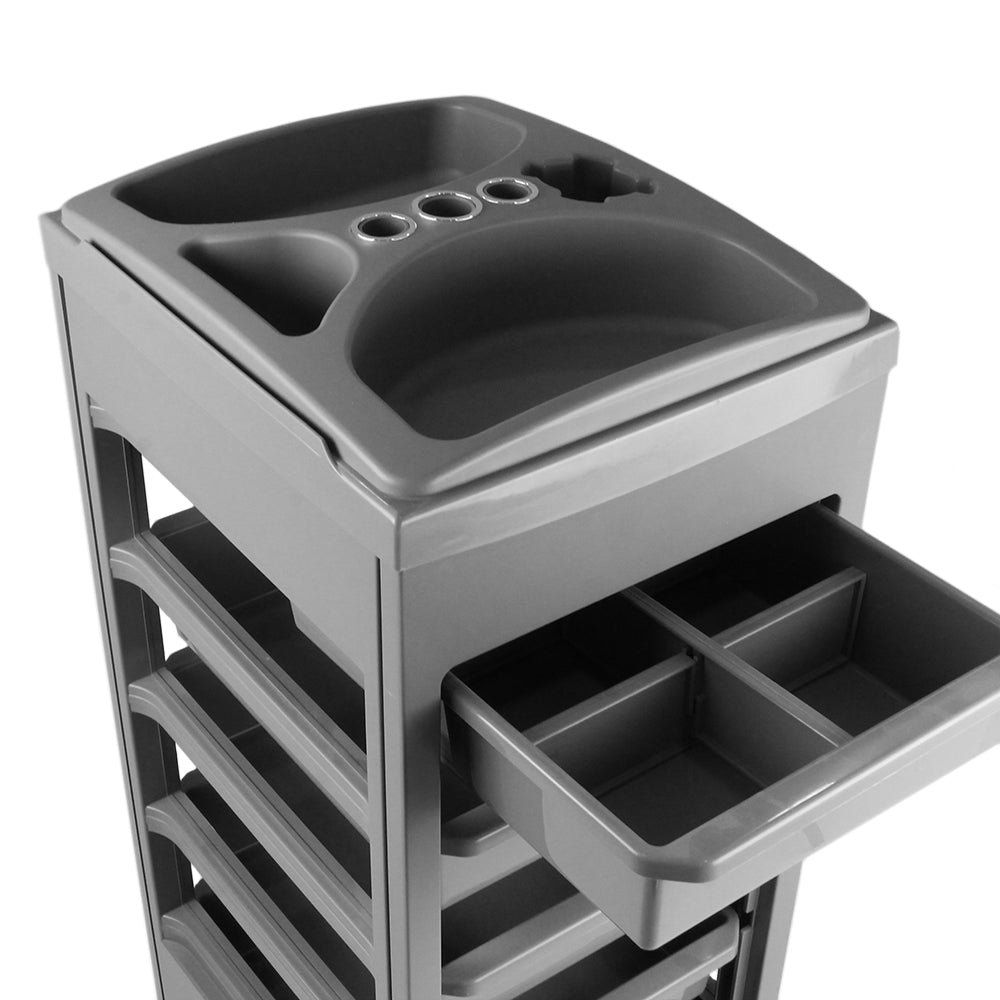 Marion 2 hairdressing trolley with anti-hair wheels