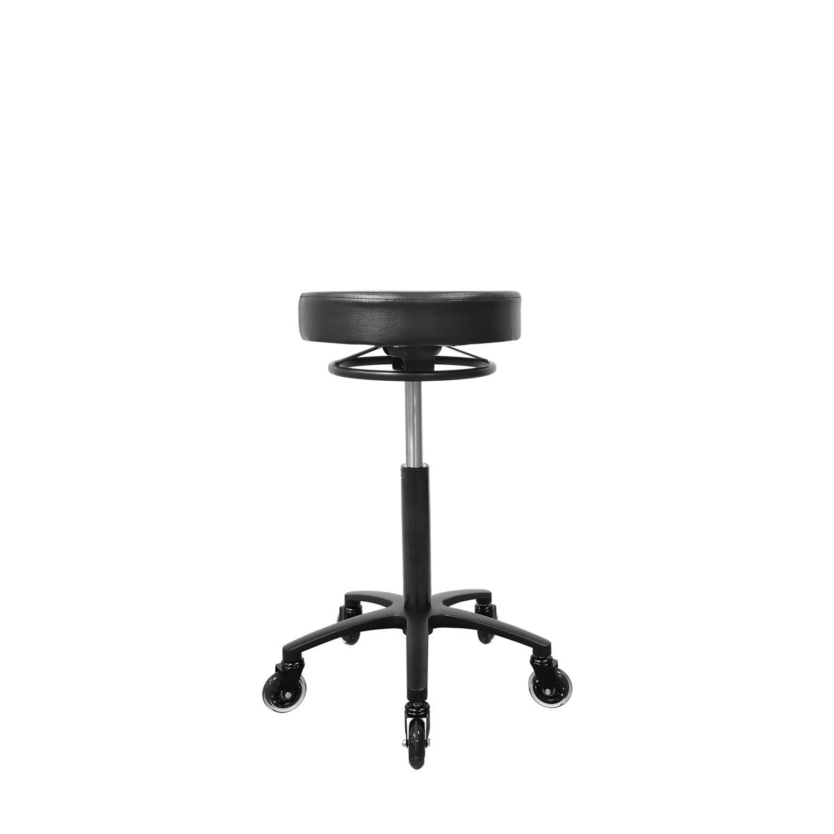 Messina Black Stool with Speedy Black Castors