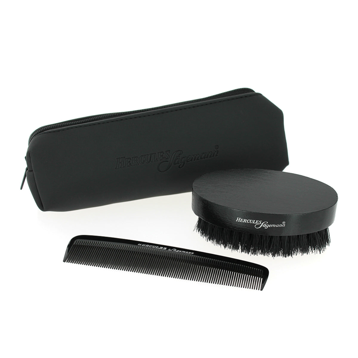 Beard brush and comb set