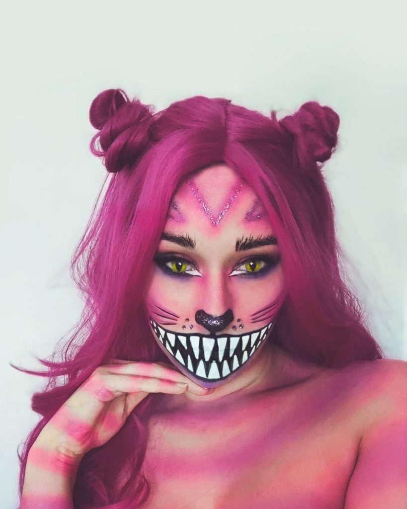 Maquillage Cheshire Halloween 2021