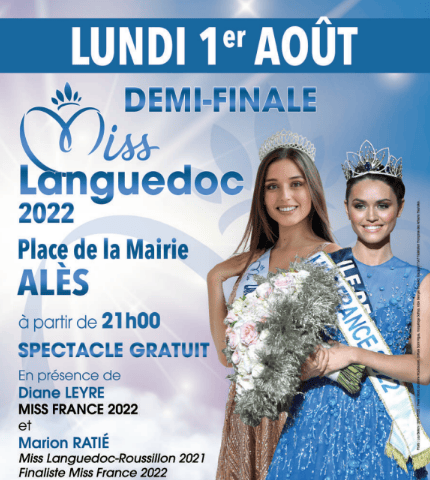 demi-finale miss Languedoc 2022 à Alès