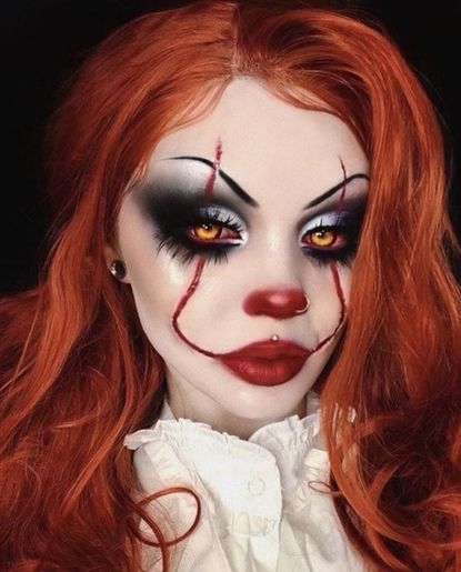 maquillage d'halloween - un clown pas comme les autres