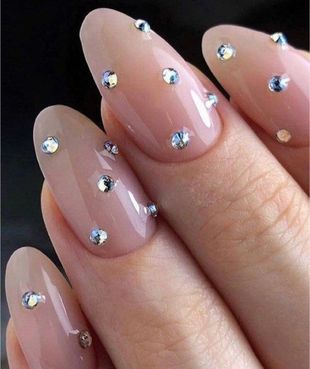 ongles strass